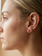 Petal Drift Tiny Stud Earrings