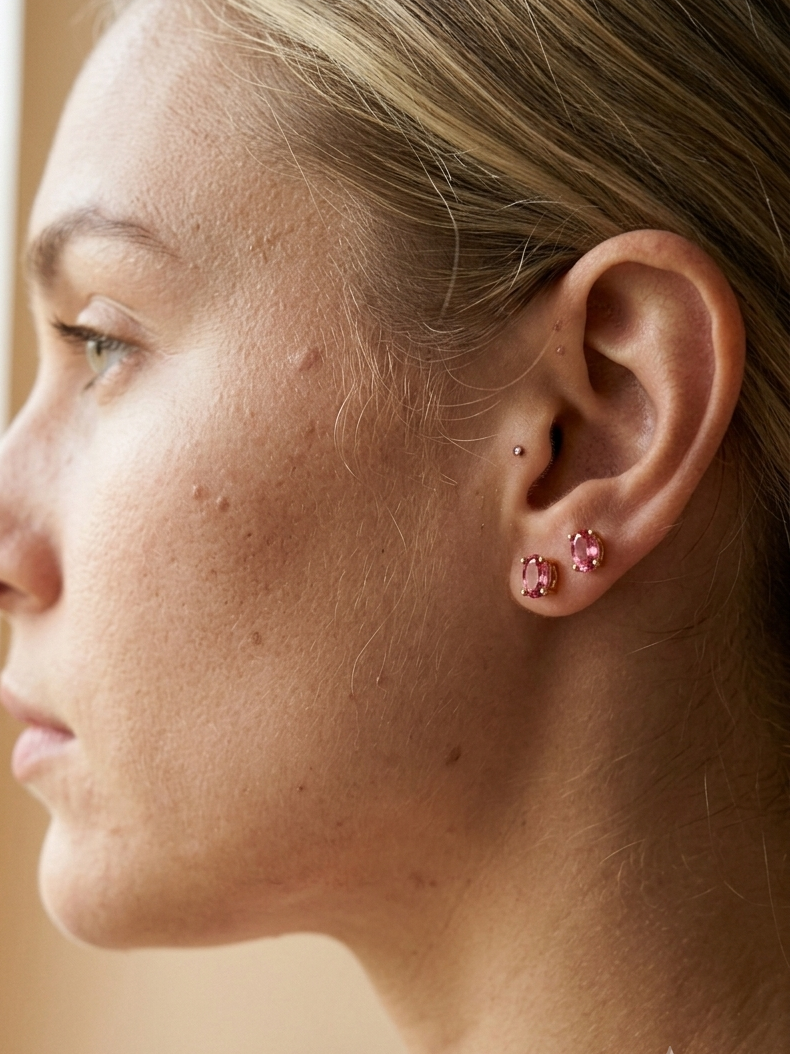 Petal Drift Tiny Stud Earrings