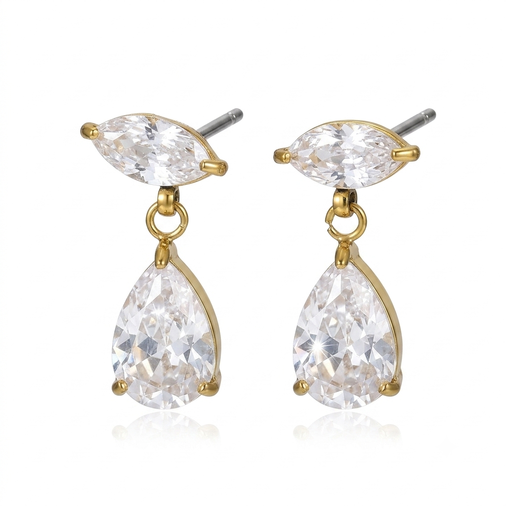 The Marquise Drop Earrings