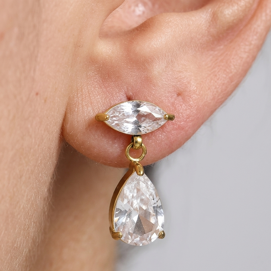 The Marquise Drop Earrings