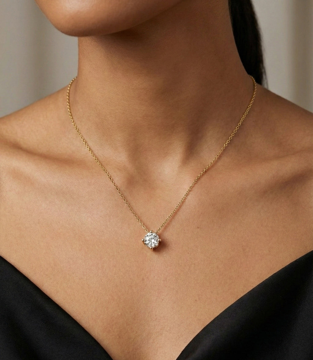 Luxe Dainty Diamond Necklace