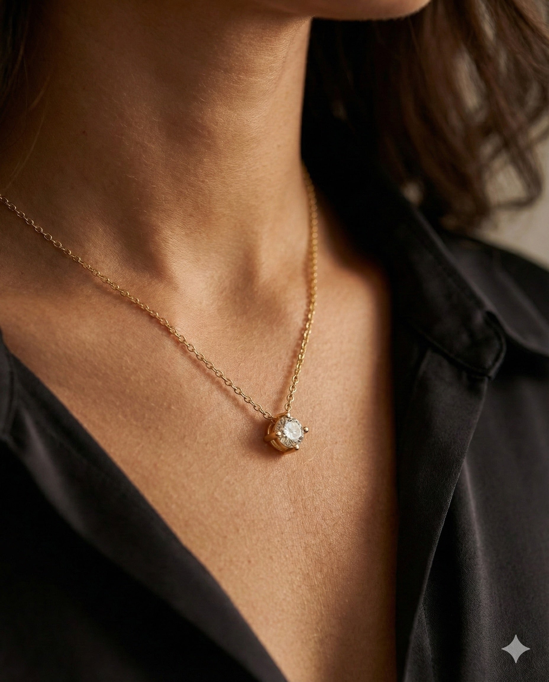 Luxe Dainty Diamond Necklace