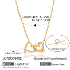 Aura Intertwined Hearts Necklace
