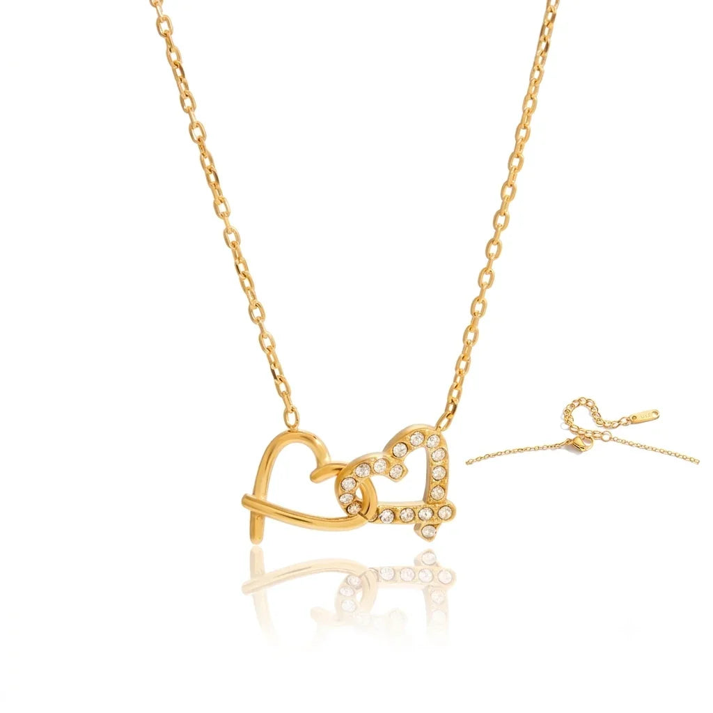 Aura Intertwined Hearts Necklace