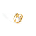 Trio Crest Adjustable Ring