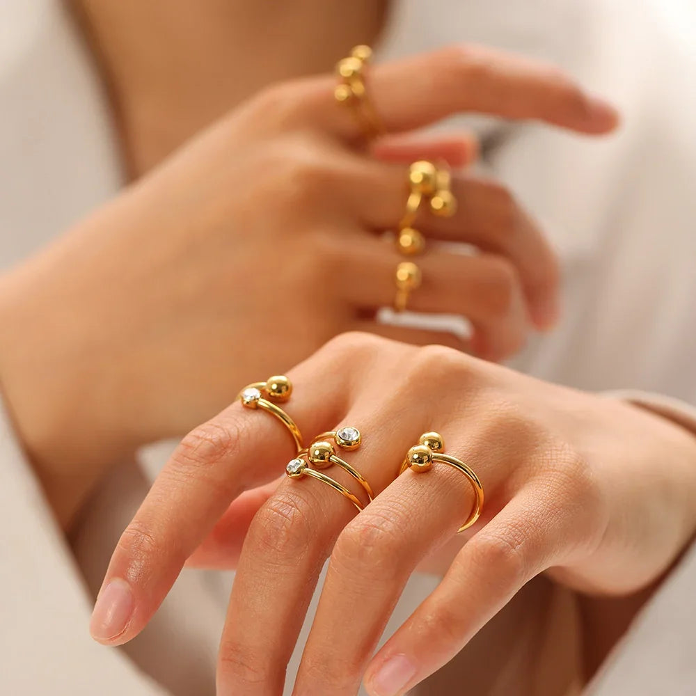 Trio Crest Adjustable Ring