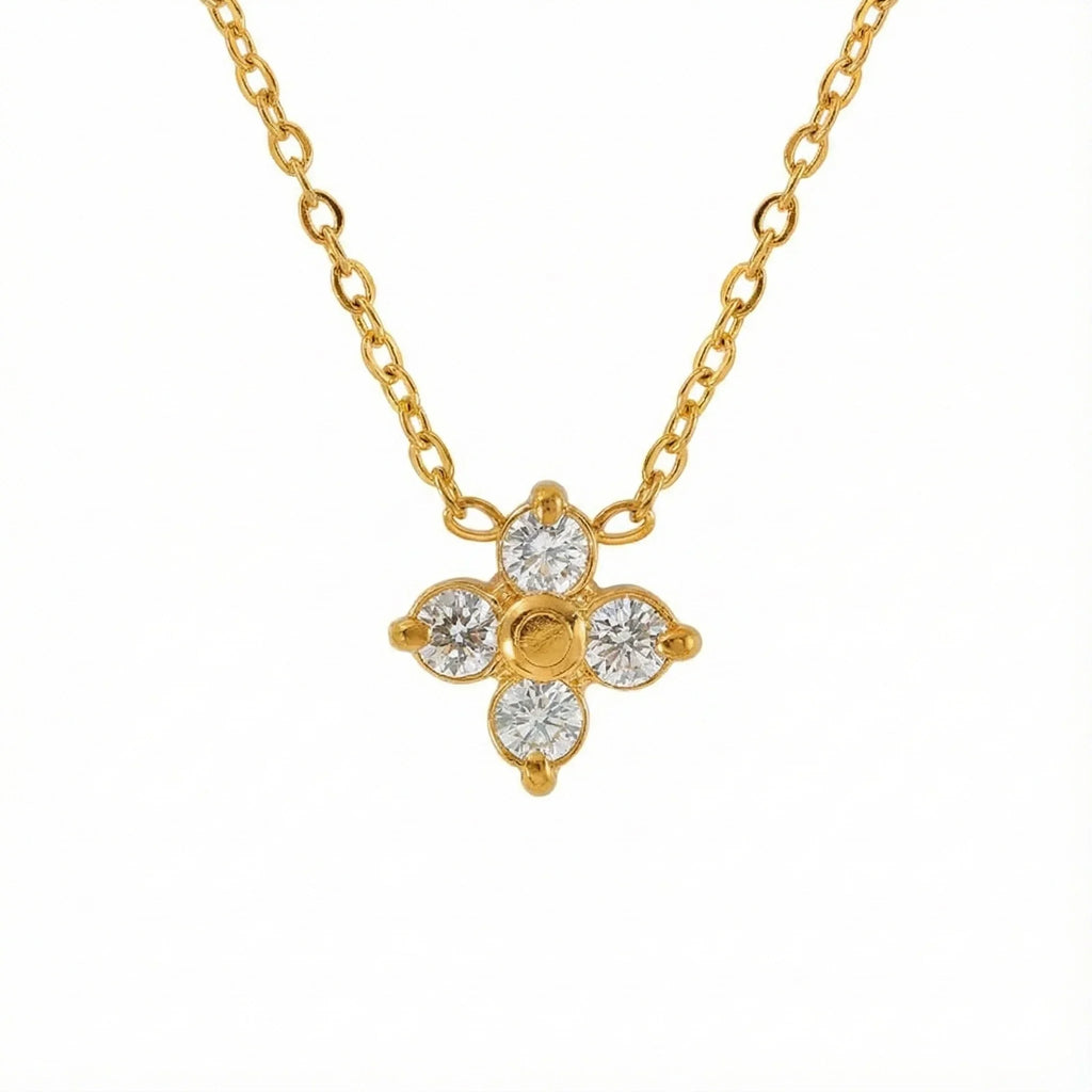 Diatoms Flower Pendant Necklace