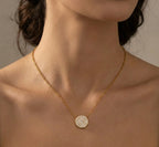 Diatoms Round Shape Diamond Necklace