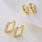 Geo-Glow Huggies Earrings