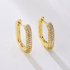 Geo-Glow Huggies Earrings