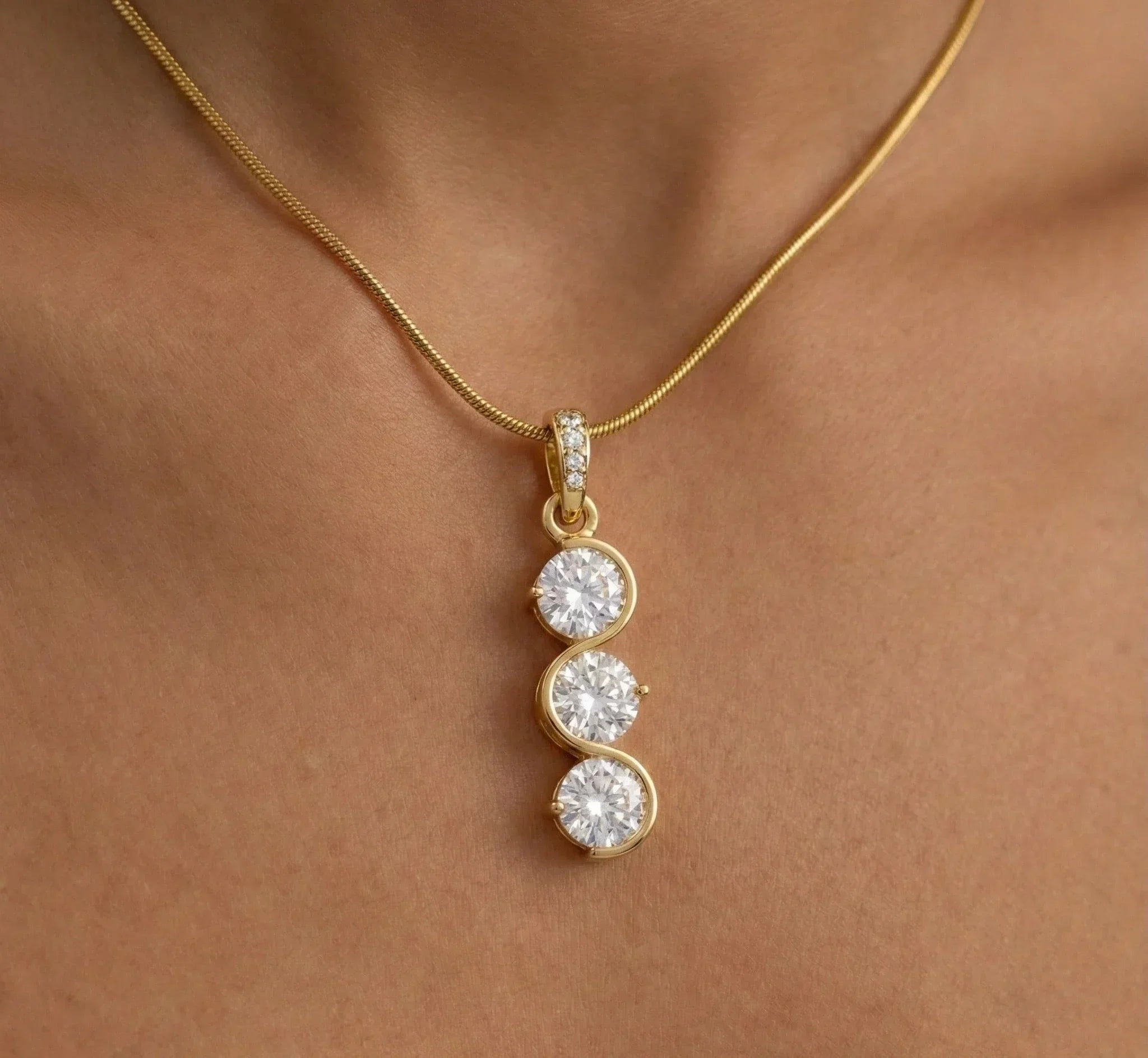 Diatoms Casual Style Diamond Necklace
