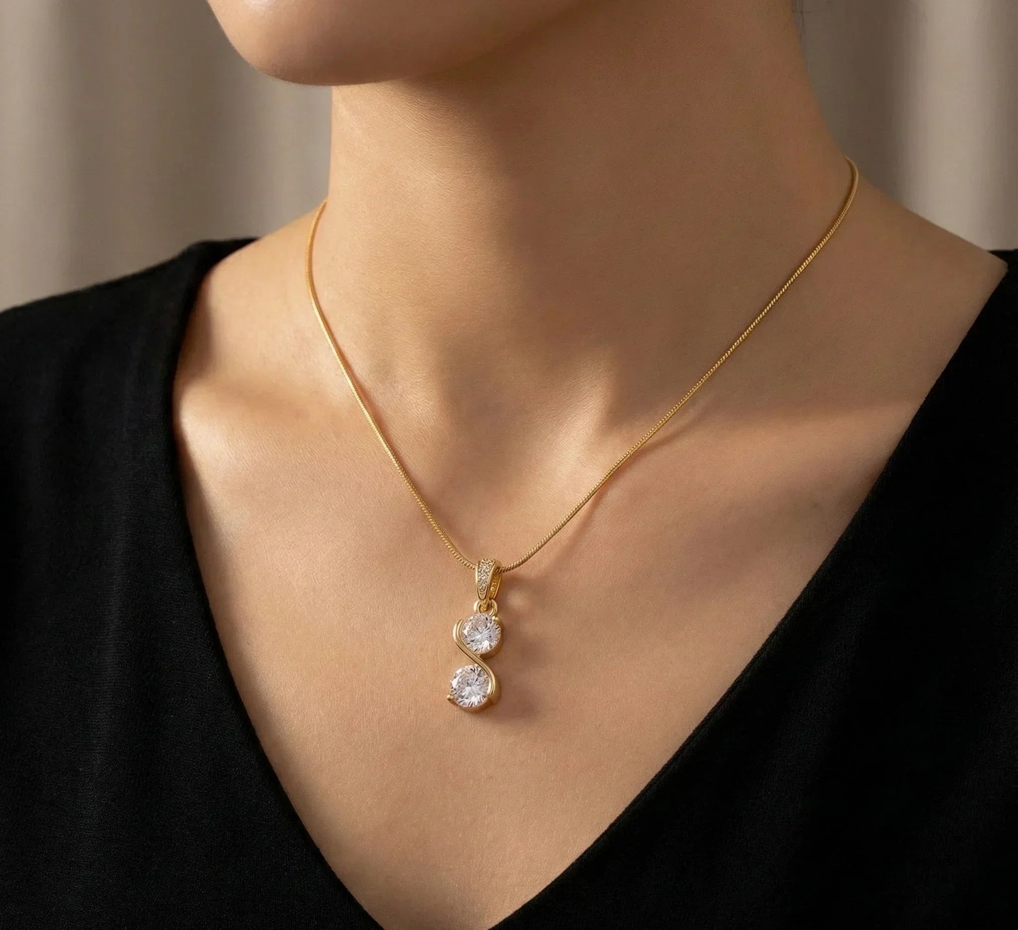 Diatoms Simple Style Diamond Necklace