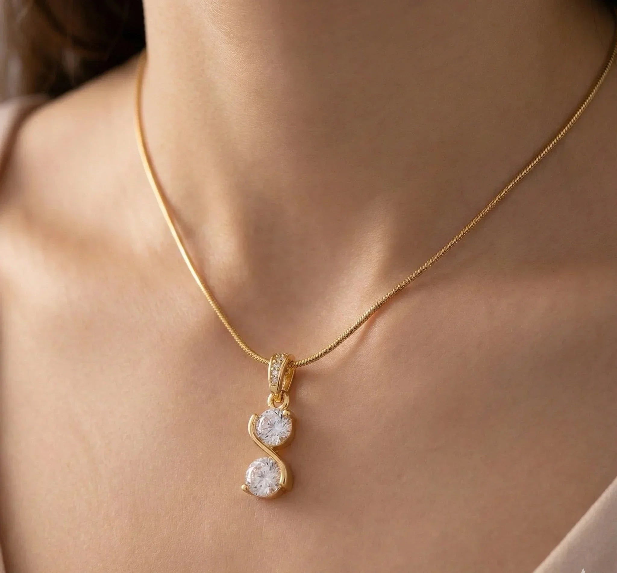 Diatoms Simple Style Diamond Necklace