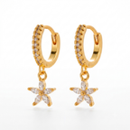 Crystal Flora Drop Earrings