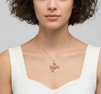 Diatoms Cute Little Crab Pendant Necklace