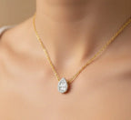 Elegant Water Droplets Zircon Pendant
