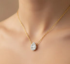 Elegant Water Droplets Zircon Pendant