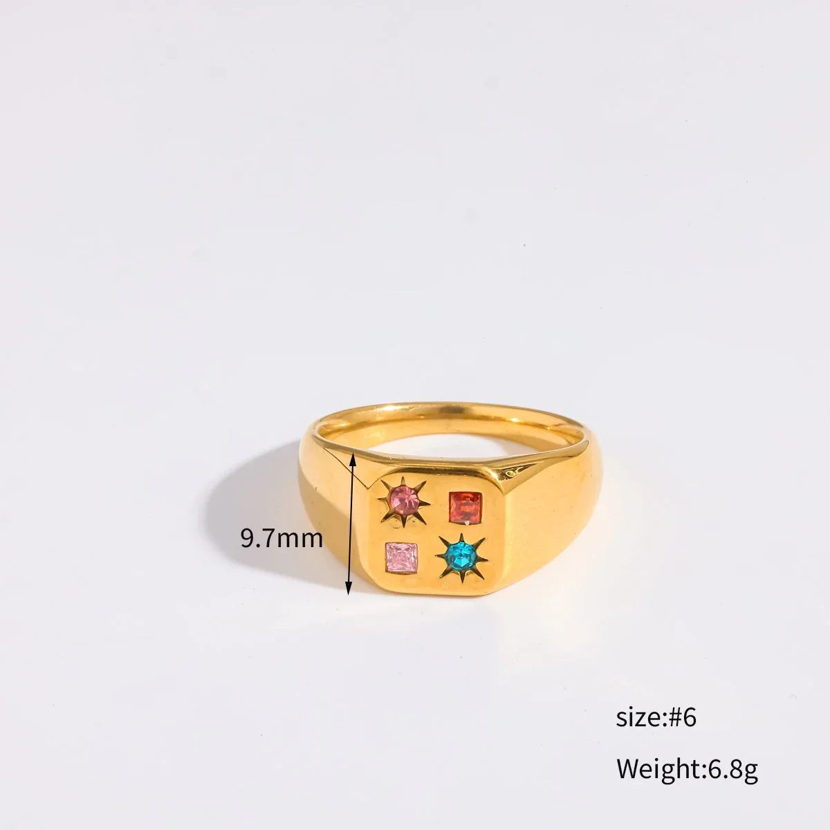 Gem Grid Ring