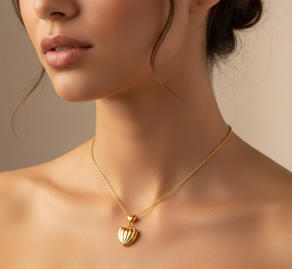 Luxe Heartfelt Gold Necklace