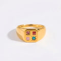 Gem Grid Ring