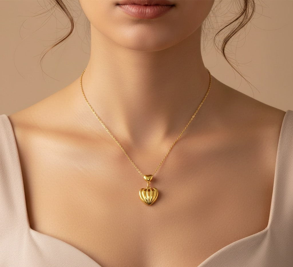 Luxe Heartfelt Gold Necklace