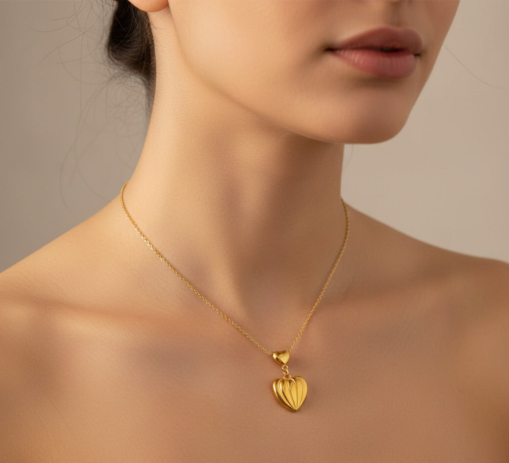 Luxe Heartfelt Gold Necklace