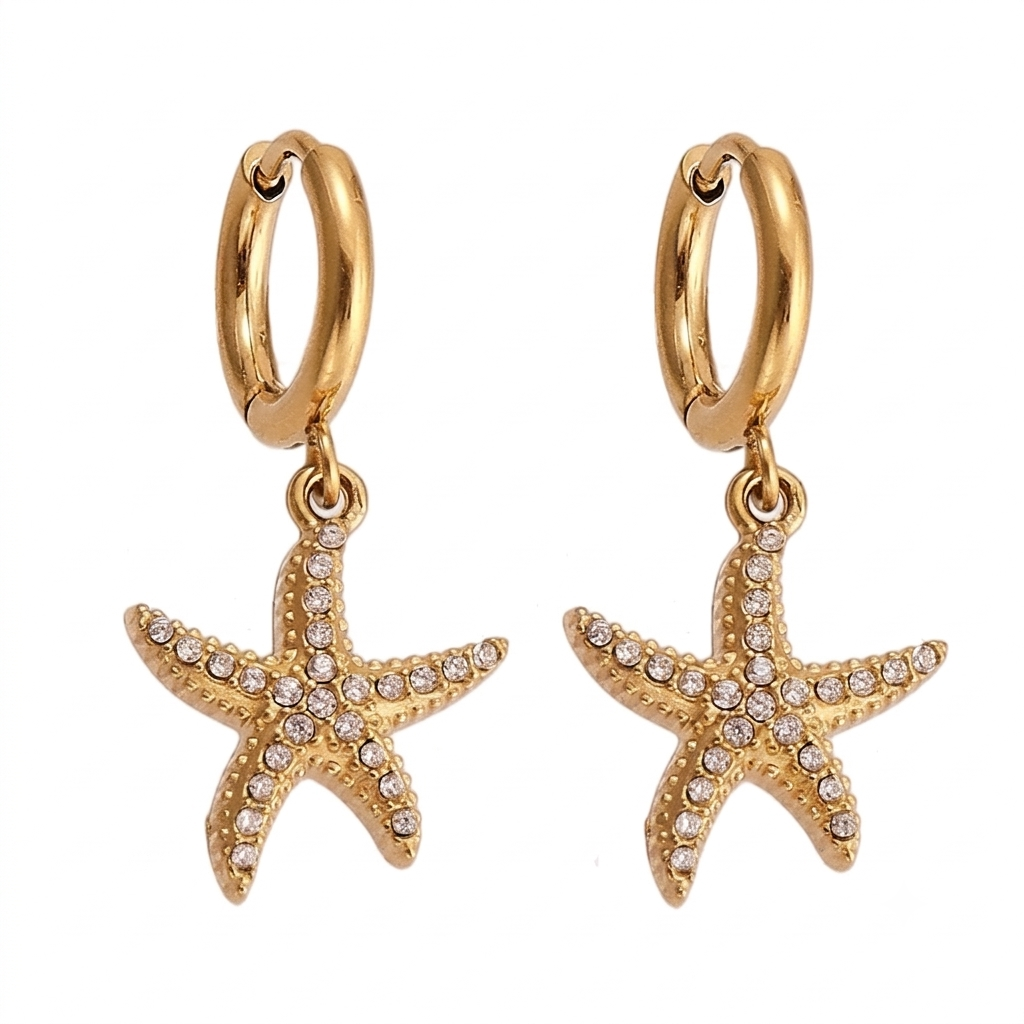 Seastar Spark Drop Earrings