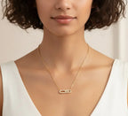 Simple Shiny Geometric Necklace