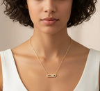 Simple Shiny Geometric Necklace