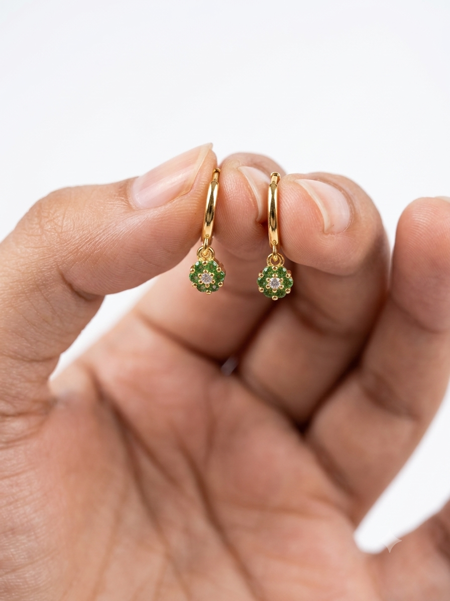 Mini Emerald Blossom Drops