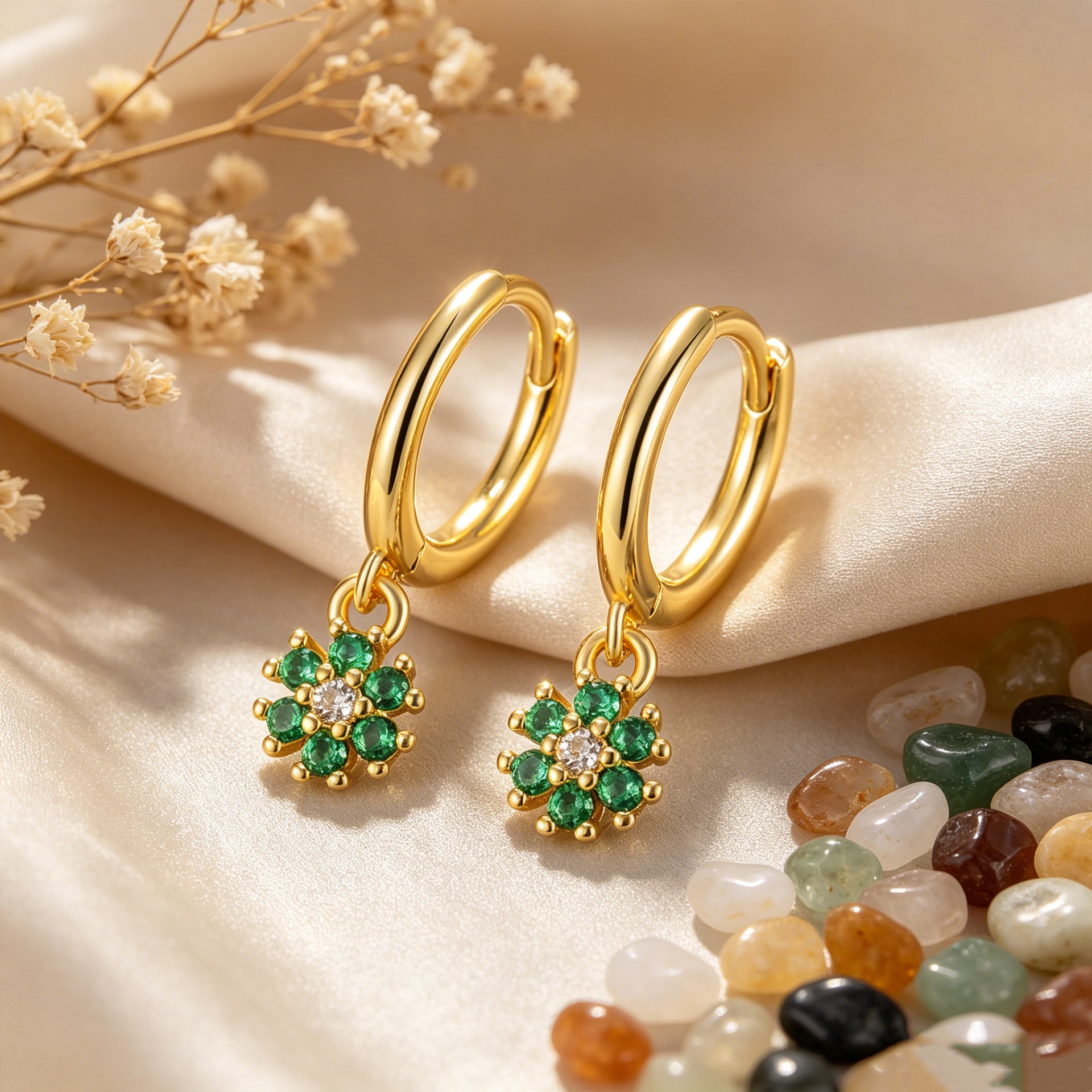 Mini Emerald Blossom Drops