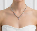 Diatoms Vacation Star Beaded Silver Necklace