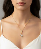 Luvlocked Duo Zirconia Heart Necklace