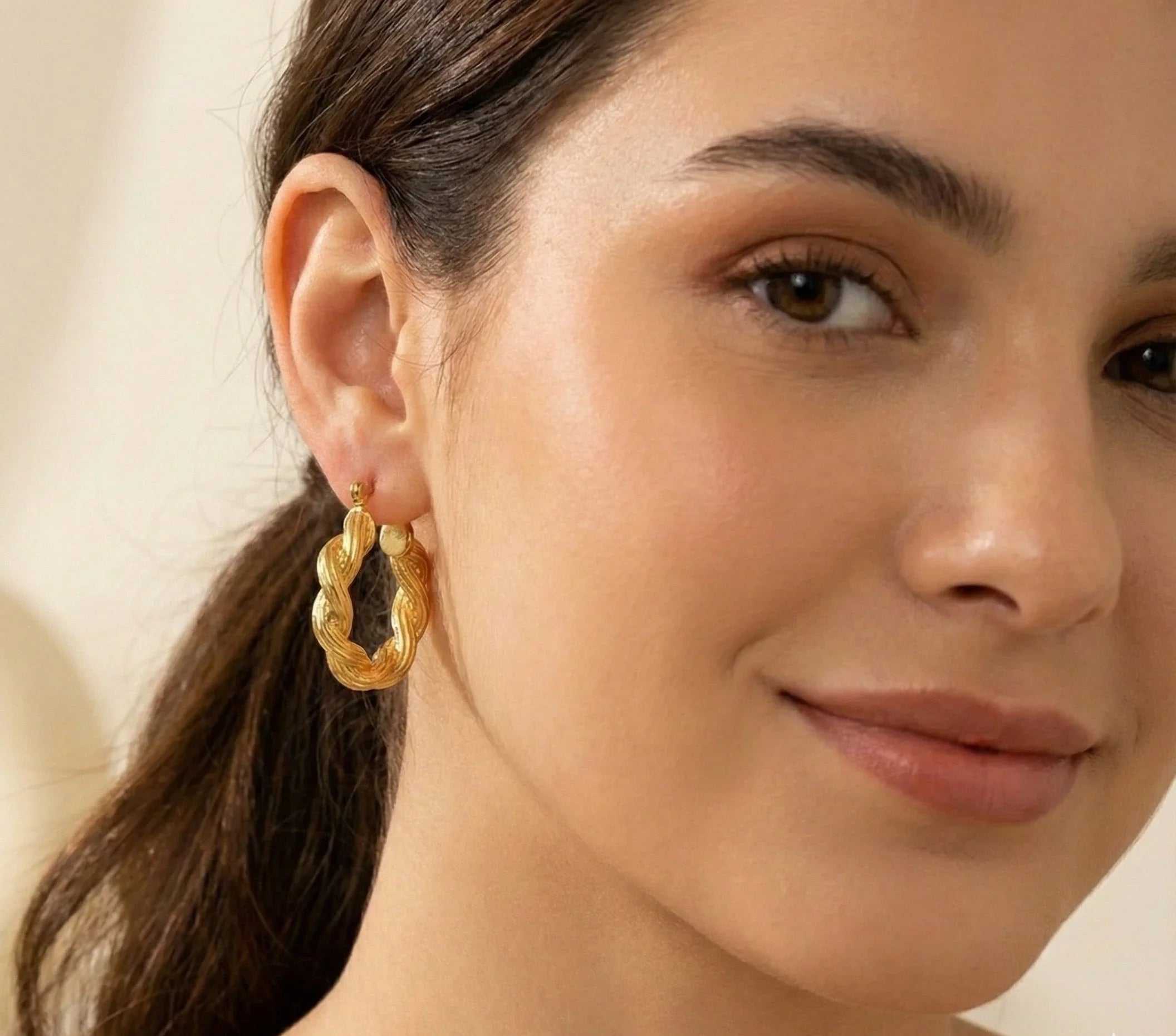 Diatoms Twirl Hoops Earrings