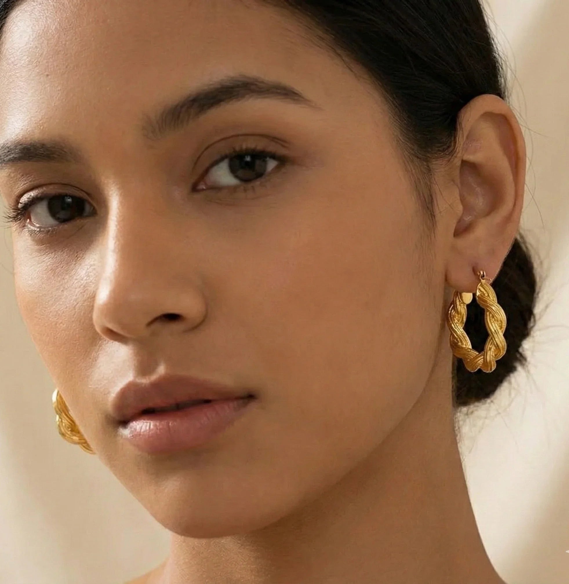 Diatoms Twirl Hoops Earrings