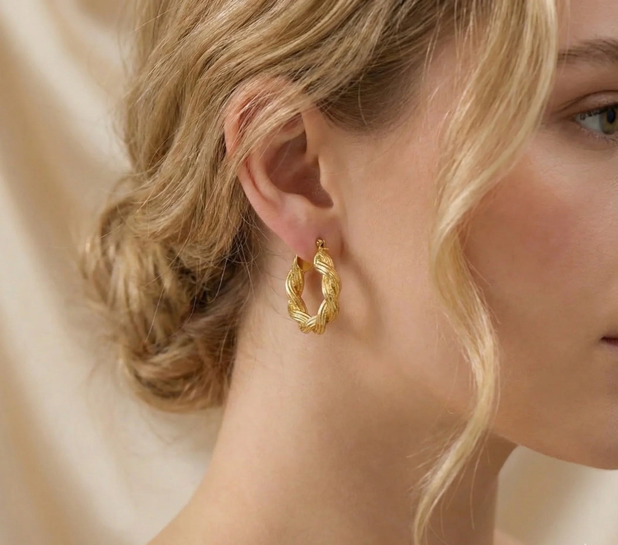 Diatoms Twirl Hoops Earrings