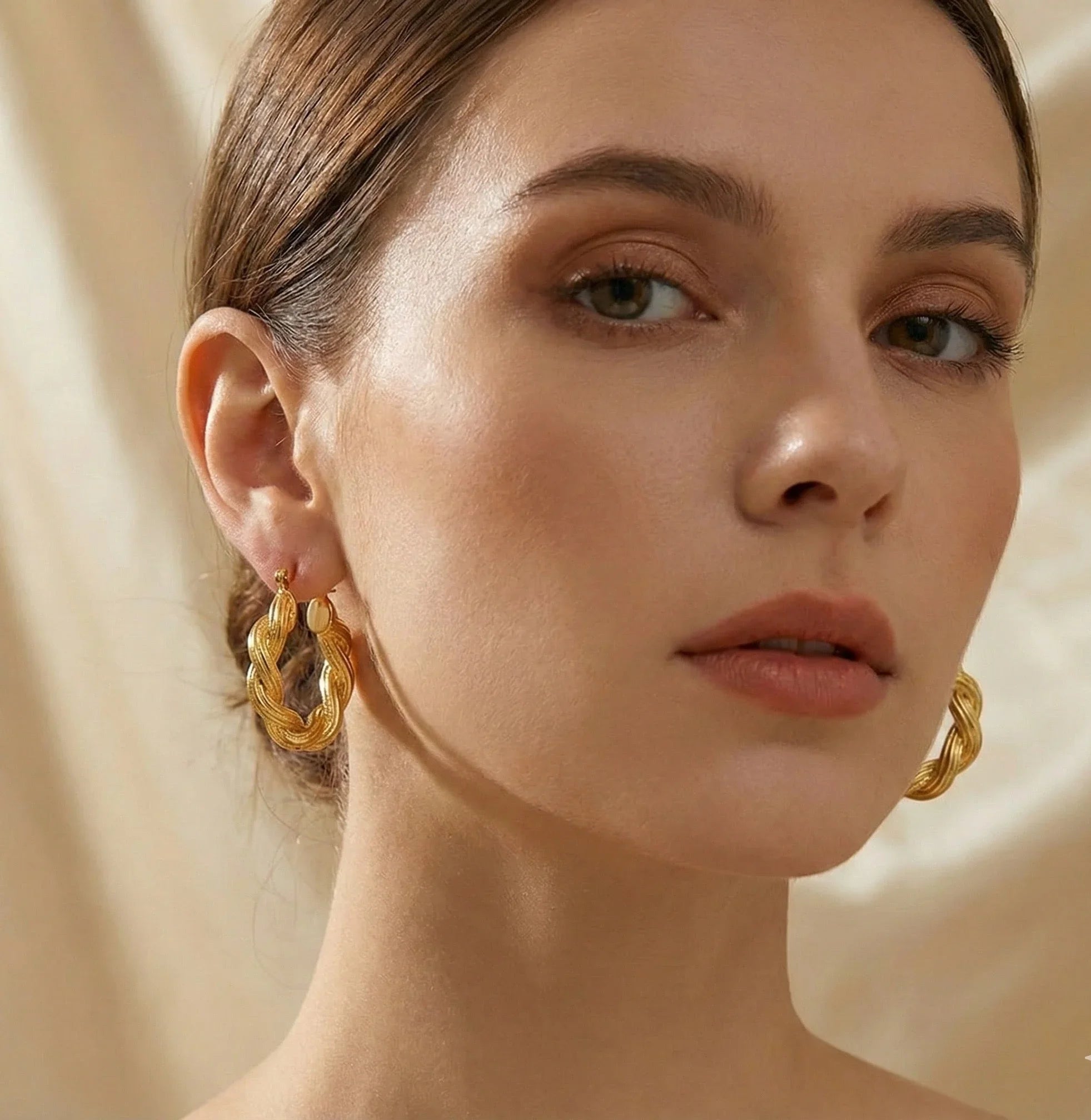 Diatoms Twirl Hoops Earrings