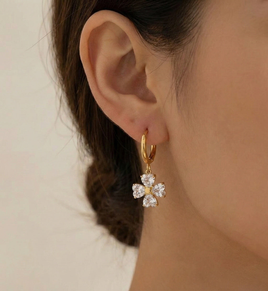 Diatoms Sweet Flower Drop Earrings