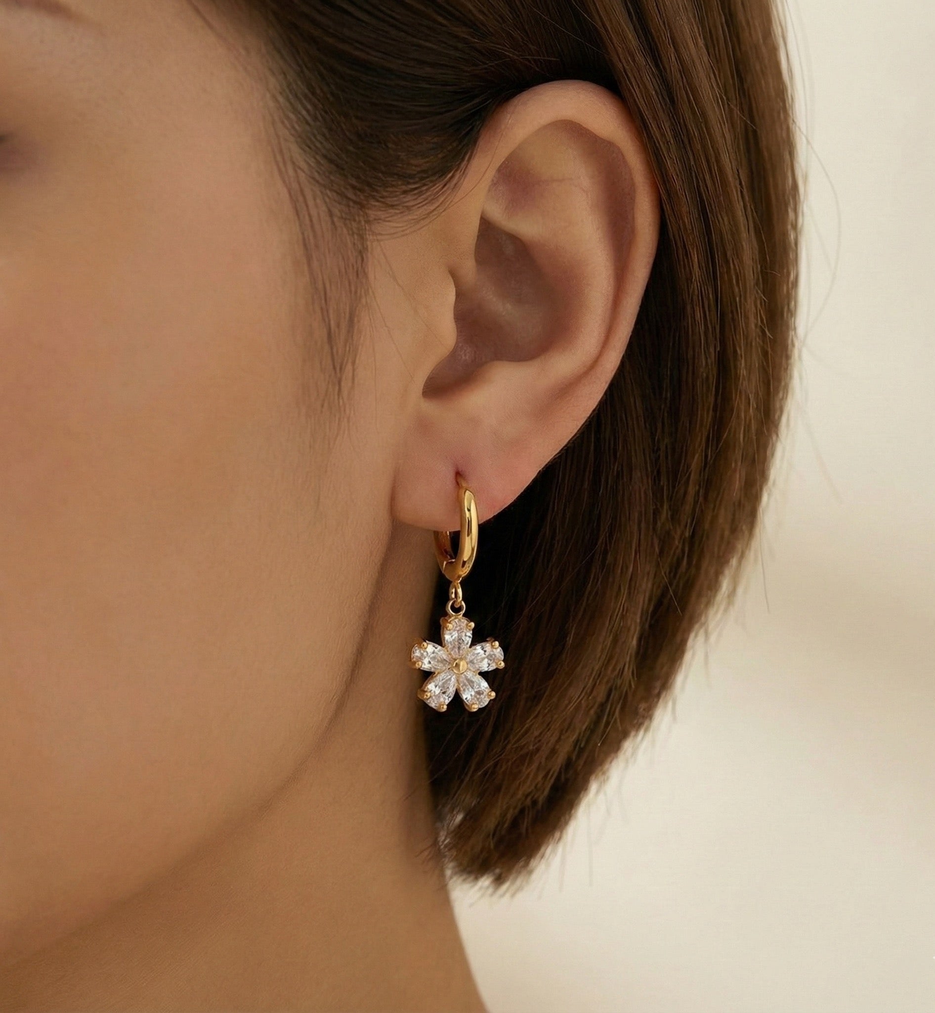 Blossom Bling Drop Earrings