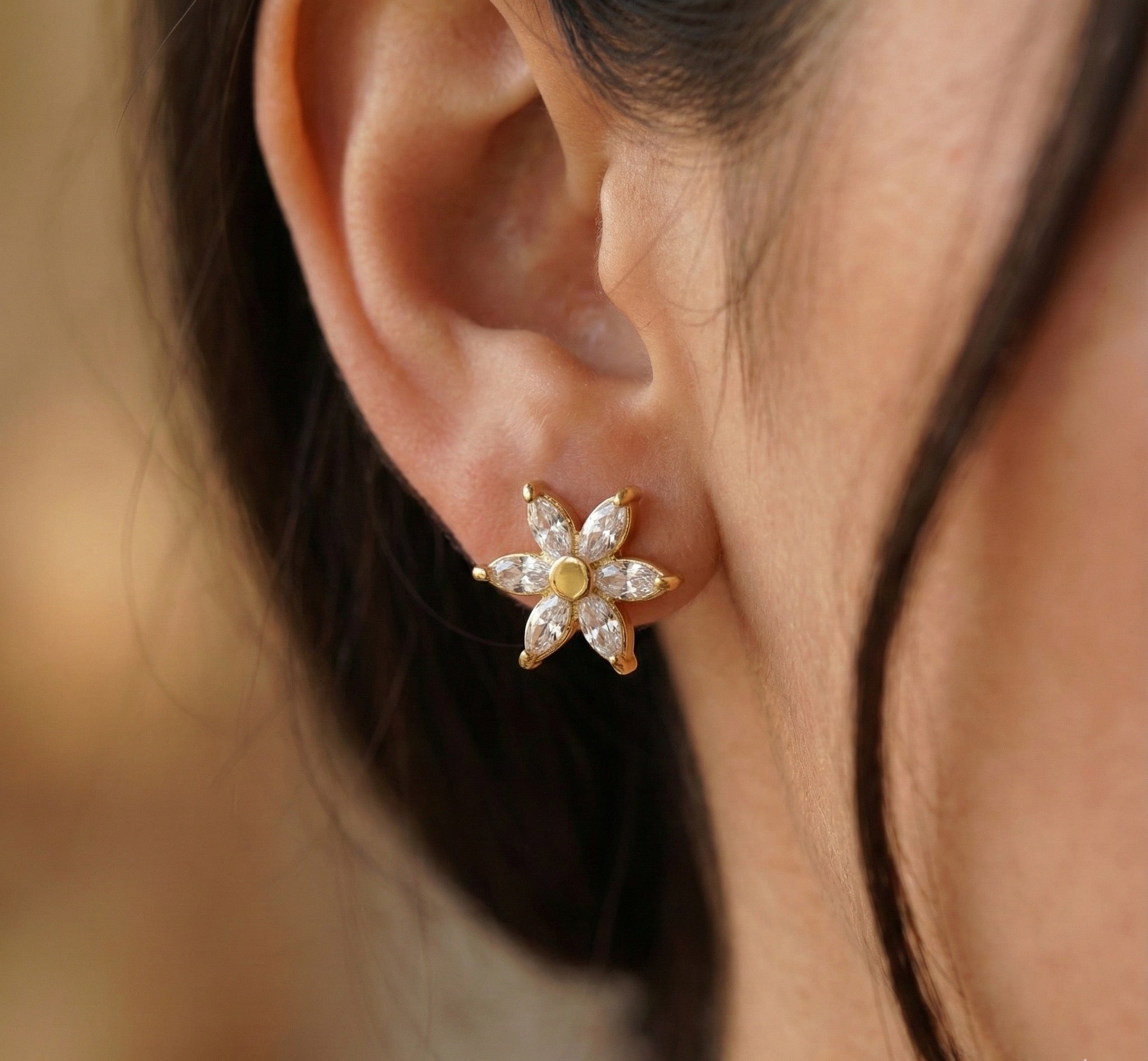 Petal Pop Bling Ear Studs