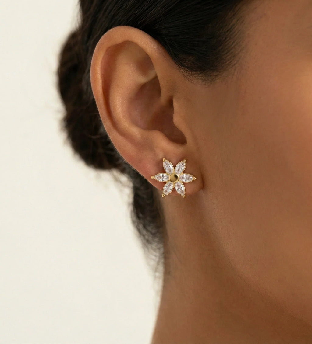 Petal Pop Bling Ear Studs