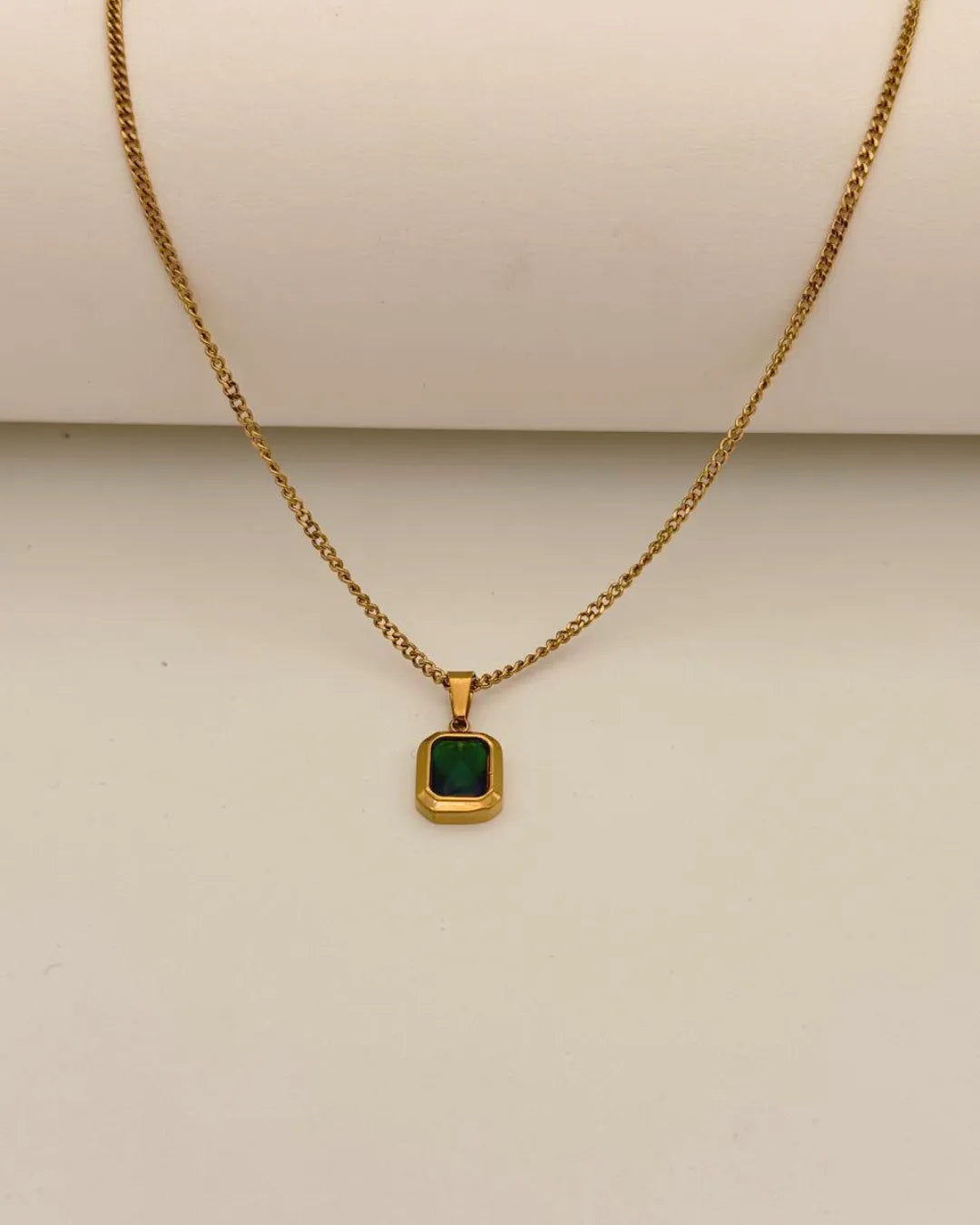 Green Emerald Necklace - Diatoms