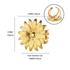 Sunburst Daisy Adjustable Ring