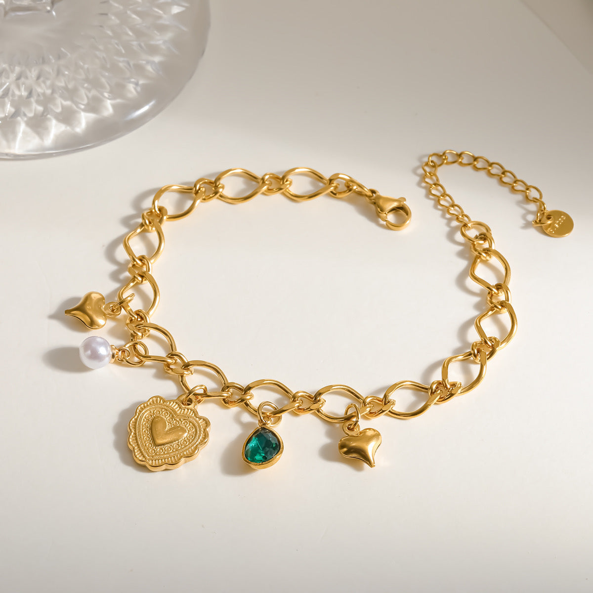 Vintage Romance Charm Bracelet
