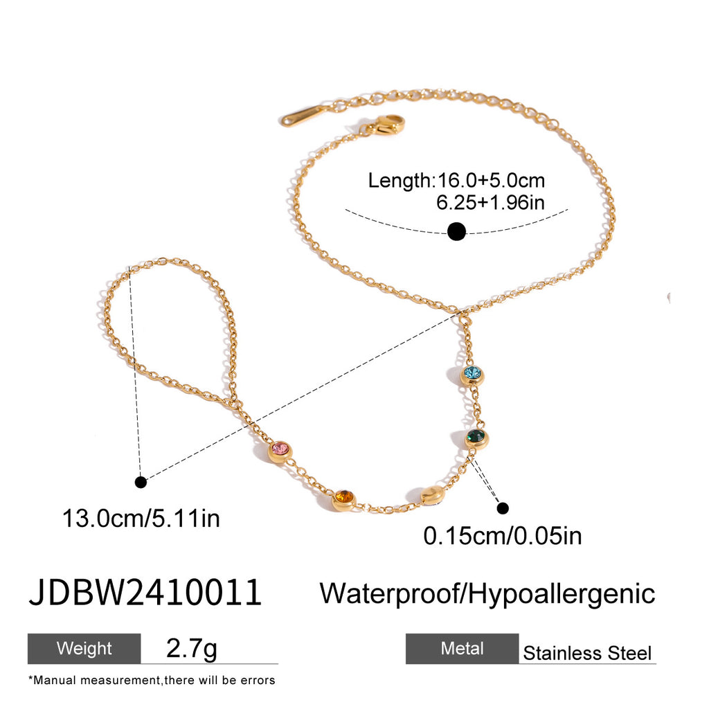 Rainbow Gaze Hand Chain Bracelet