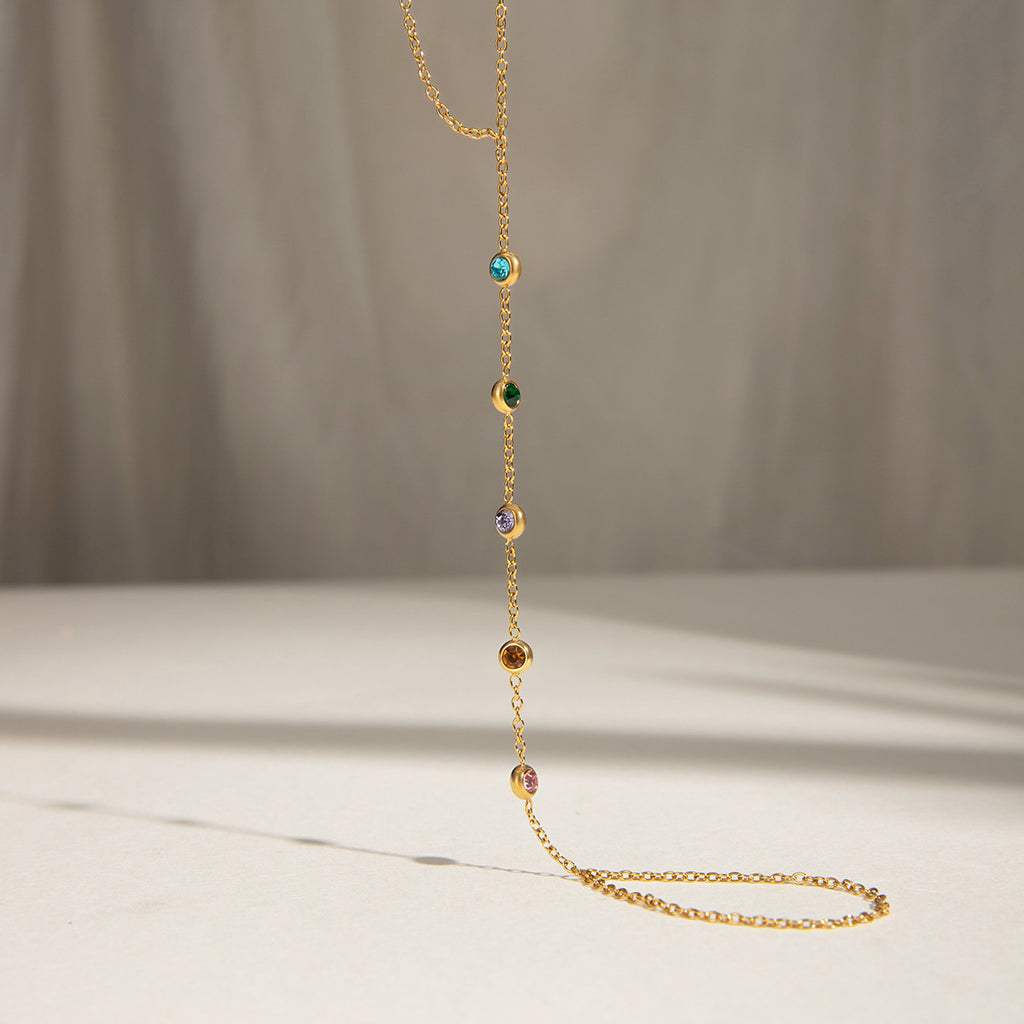 Rainbow Gaze Hand Chain Bracelet