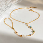 Rainbow Gaze Hand Chain Bracelet