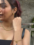 Leaf Shape Round Necklace - Diatoms
