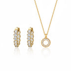 Diatoms Minimal Necklace & Earring Combo