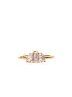 Five Baguette Diamond Ring - Diatoms